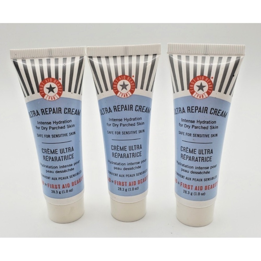First Aid Beauty Ultra Repair Cream - 1 oz. x 3 Tubes  - Travel‎ Size - New